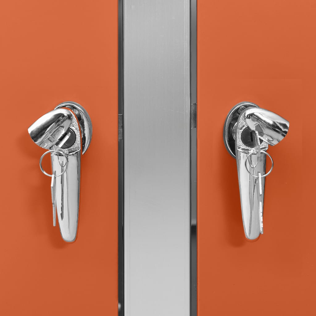 Triple Wheelie Bin Shed 207X77.5X112.5 Cm Stainless Steel