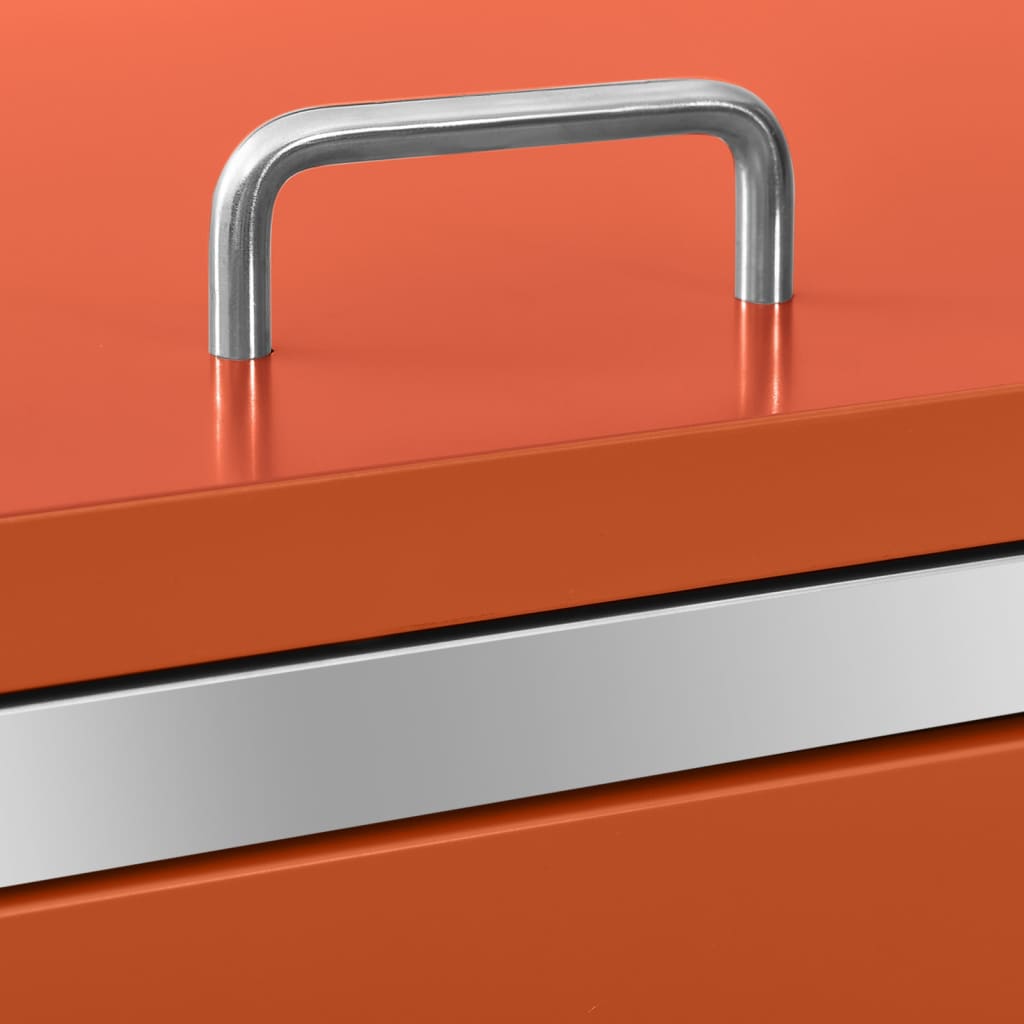 Triple Wheelie Bin Shed 207X77.5X112.5 Cm Stainless Steel