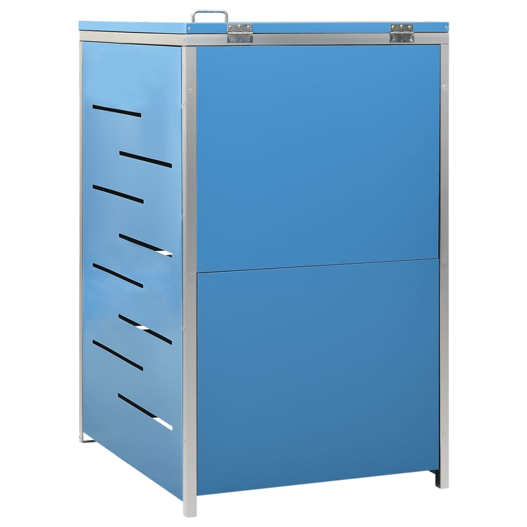 Single Wheelie Bin Shed 69X77.5X112.5 Cm Stainless Steel