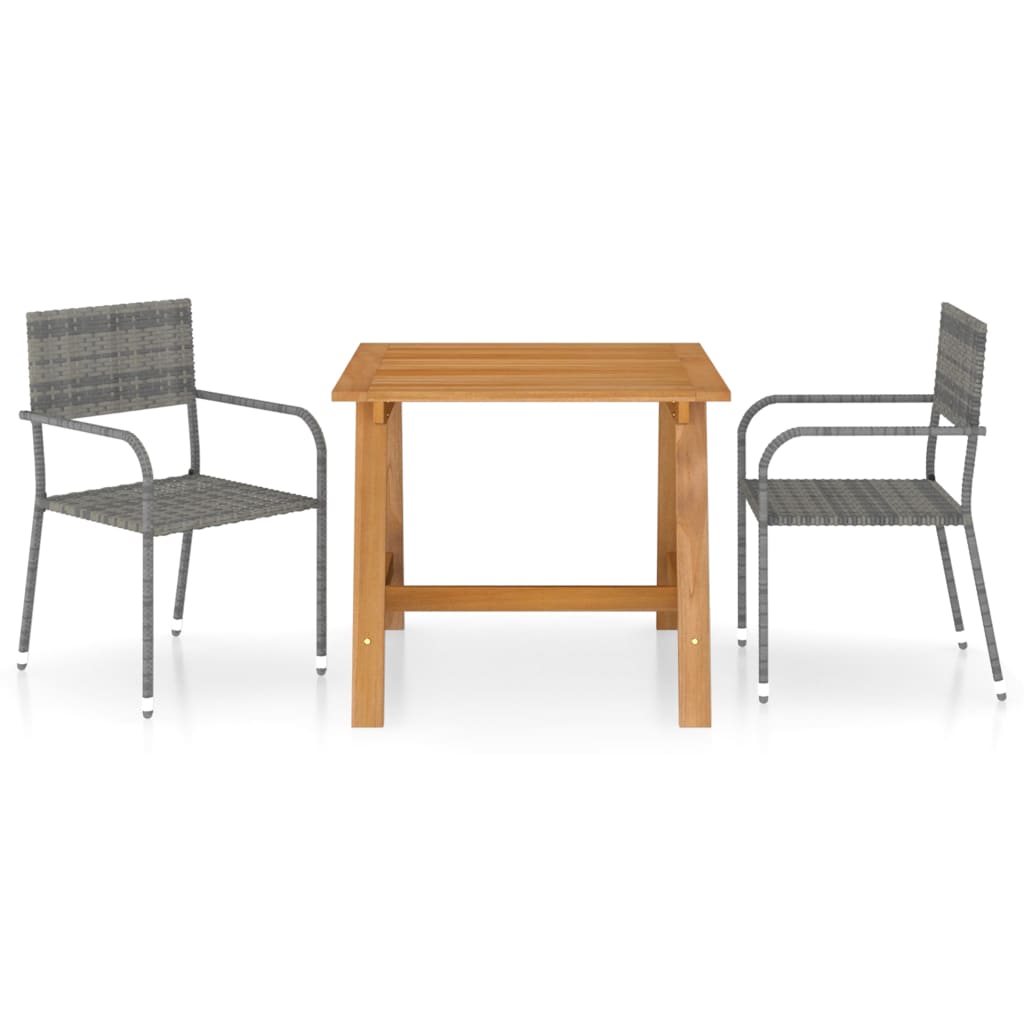 3 Piece Garden Dining Set