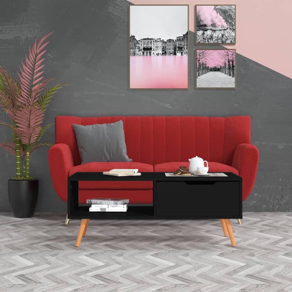 Coffee Table 100X49.5X43 Cm Engineered Wood