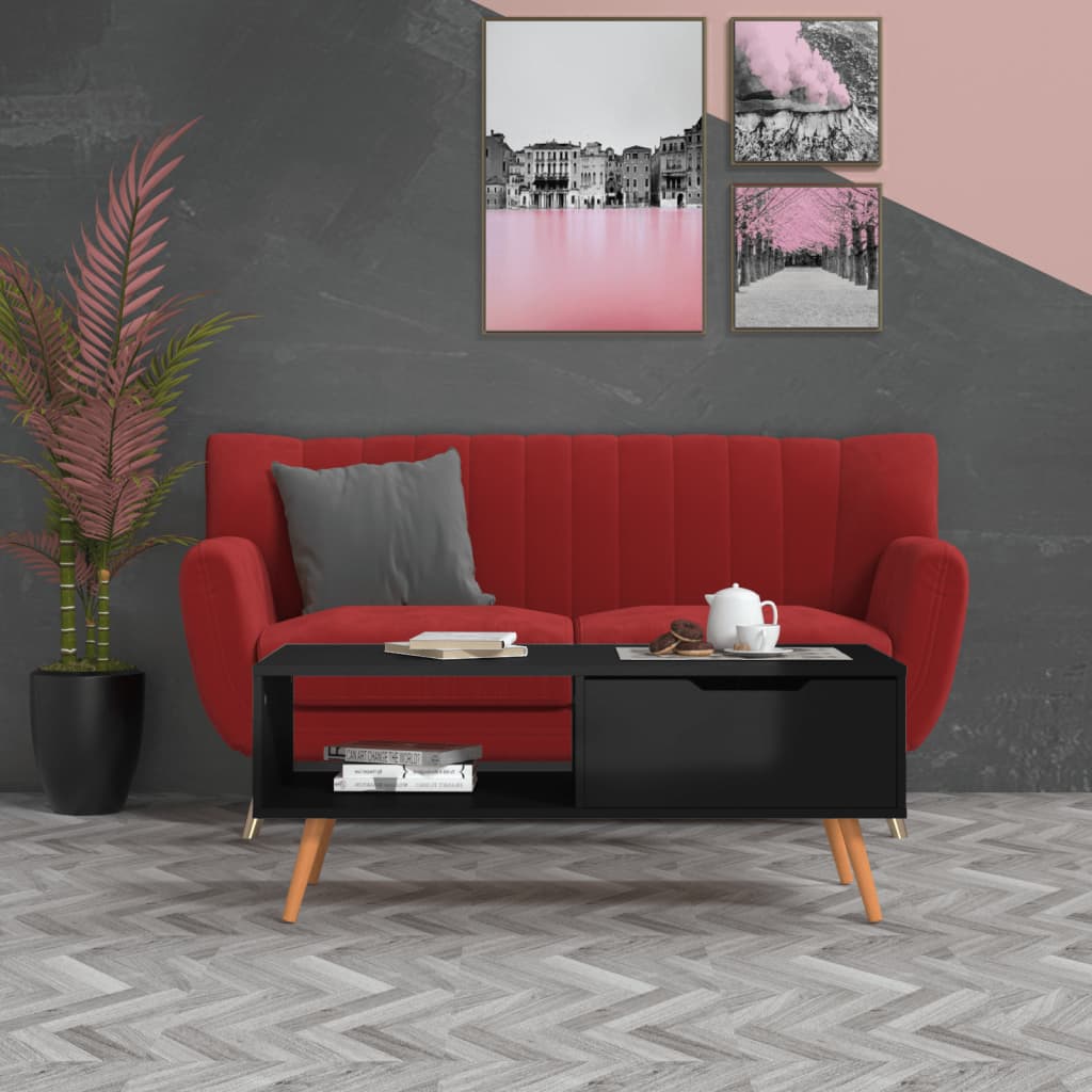 Coffee Table 100X49.5X43 Cm Engineered Wood