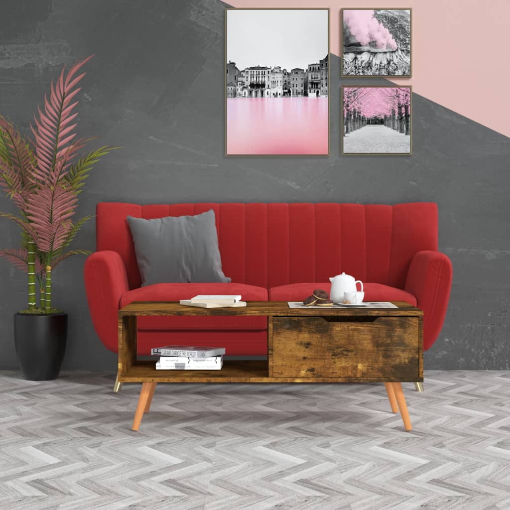 Coffee Table 100X49.5X43 Cm Engineered Wood