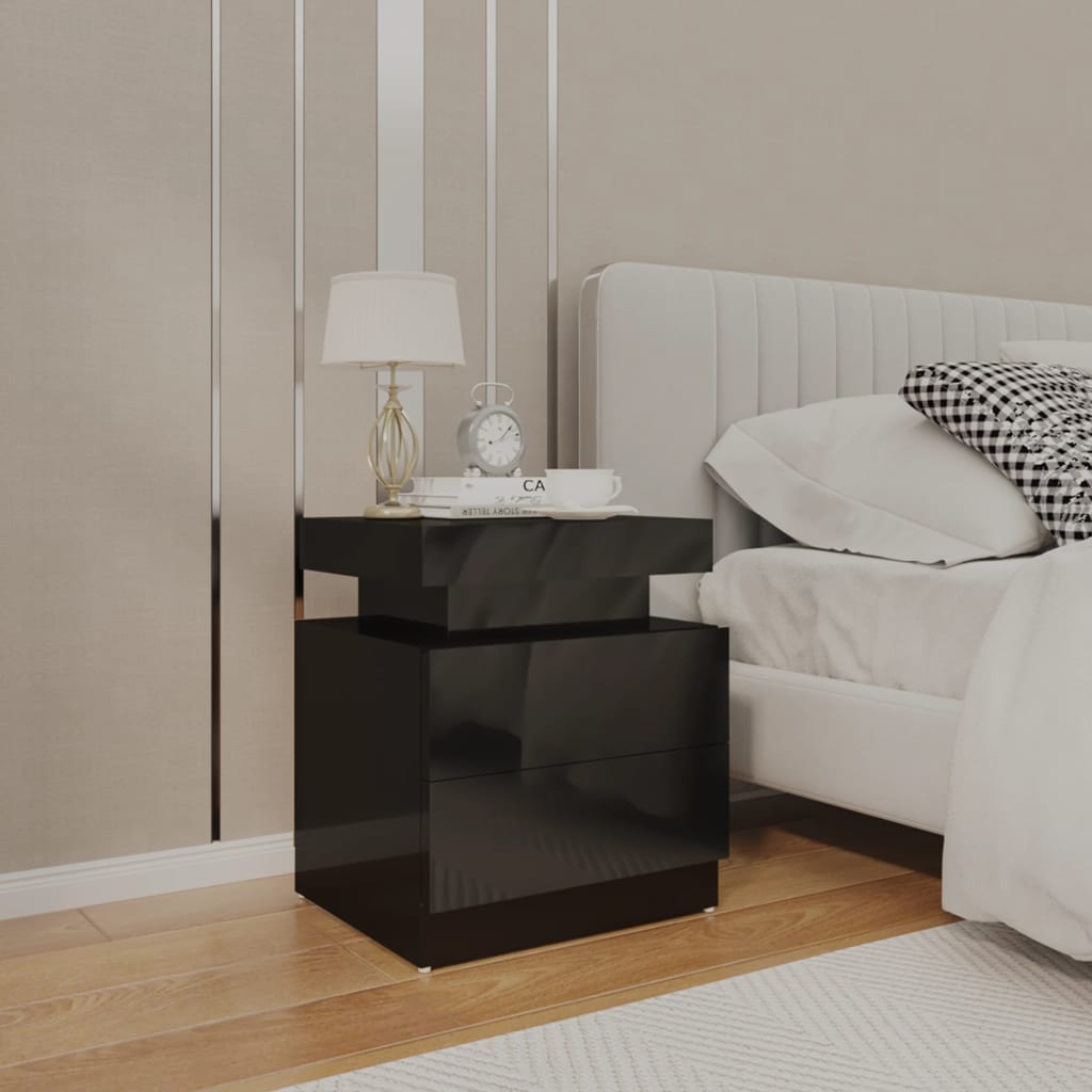 Bedside Cabinet 45X35X52 Cm Engineered Wood