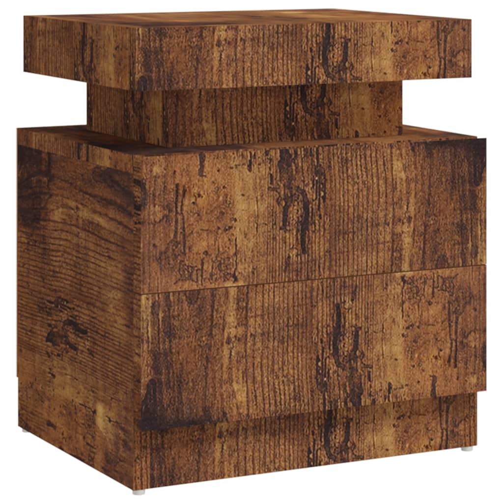 Bedside Cabinet 45X35X52 Cm Engineered Wood