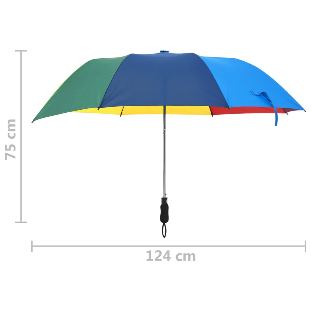 Automatic Folding Umbrella Multicolour 124 Cm