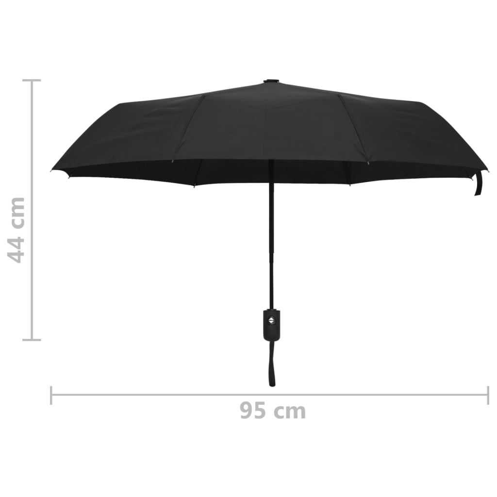 Automatic Folding Umbrella Black 95 Cm