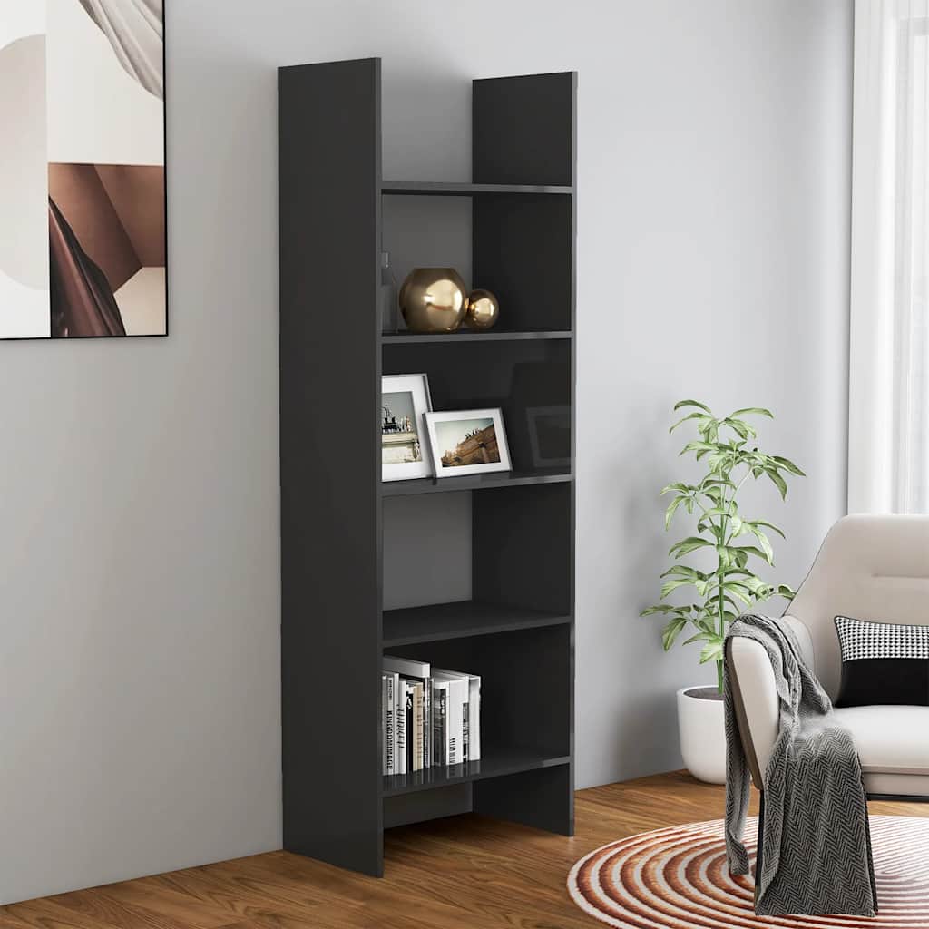 Book Cabinet 60X35X180 Cm Engineered Wood