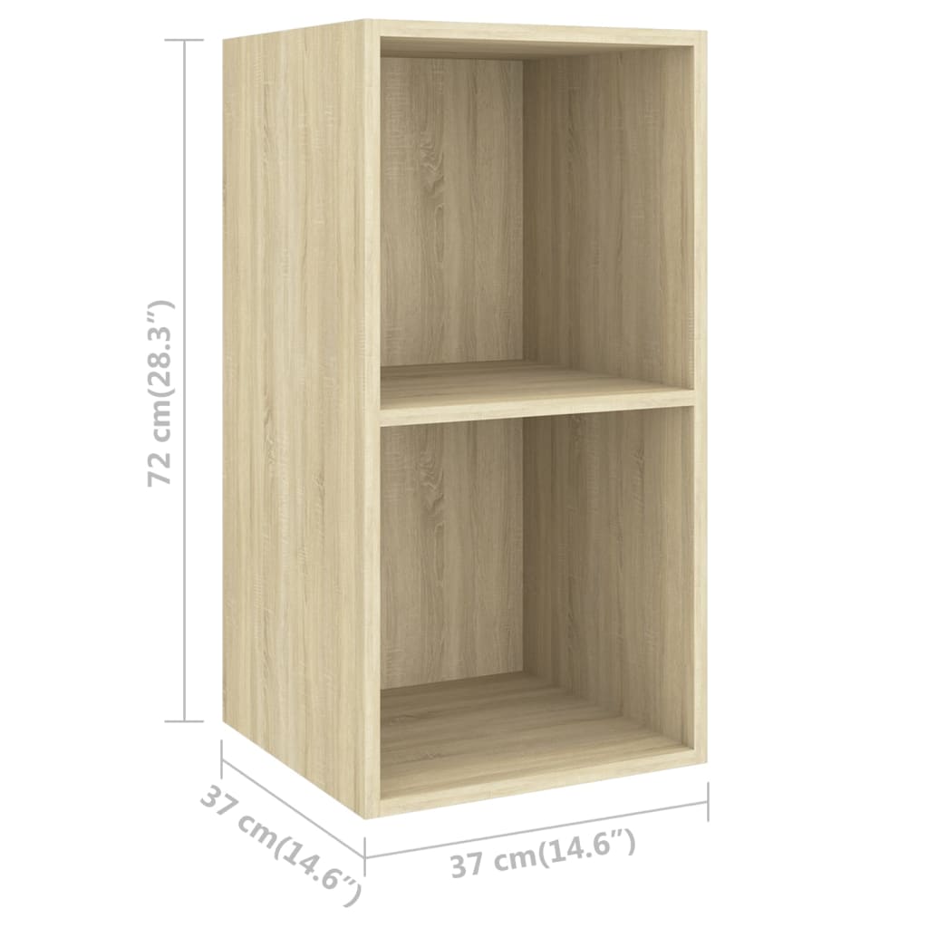Wall-Mounted Tv Cabinet 37X37X Engineered Wood