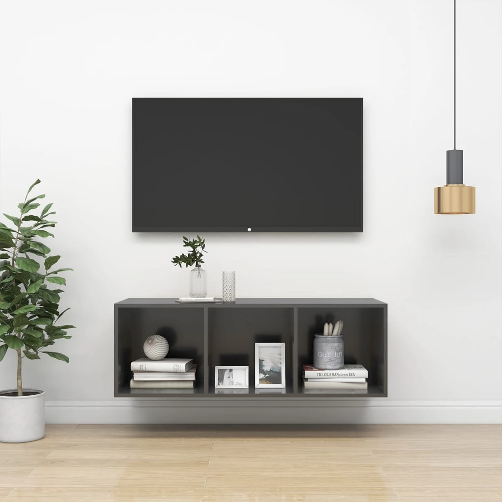 Wall-Mounted Tv Cabinet 37X37X Engineered Wood