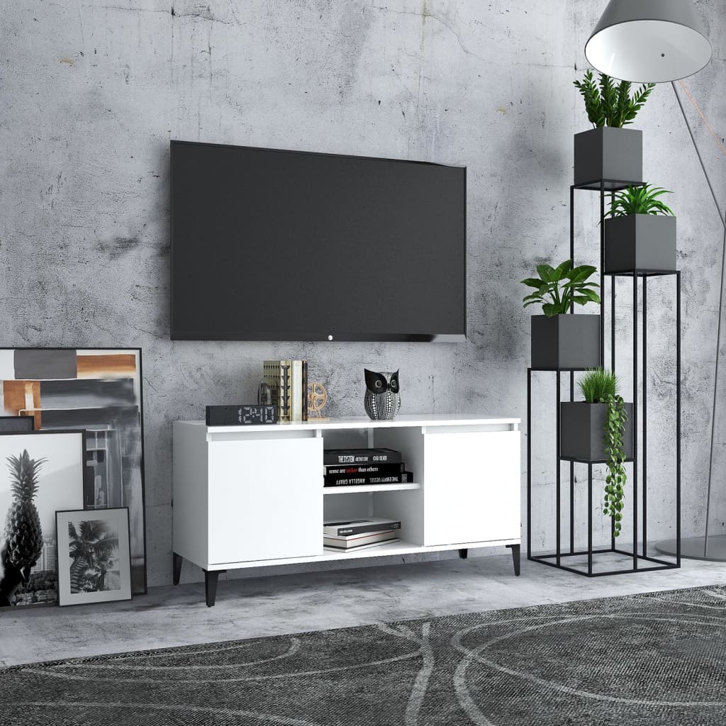 Tv Cabinet With Metal Legs 103.5X35X50 Cm