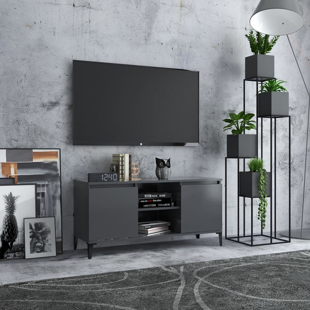 Tv Cabinet With Metal Legs 103.5X35X50 Cm