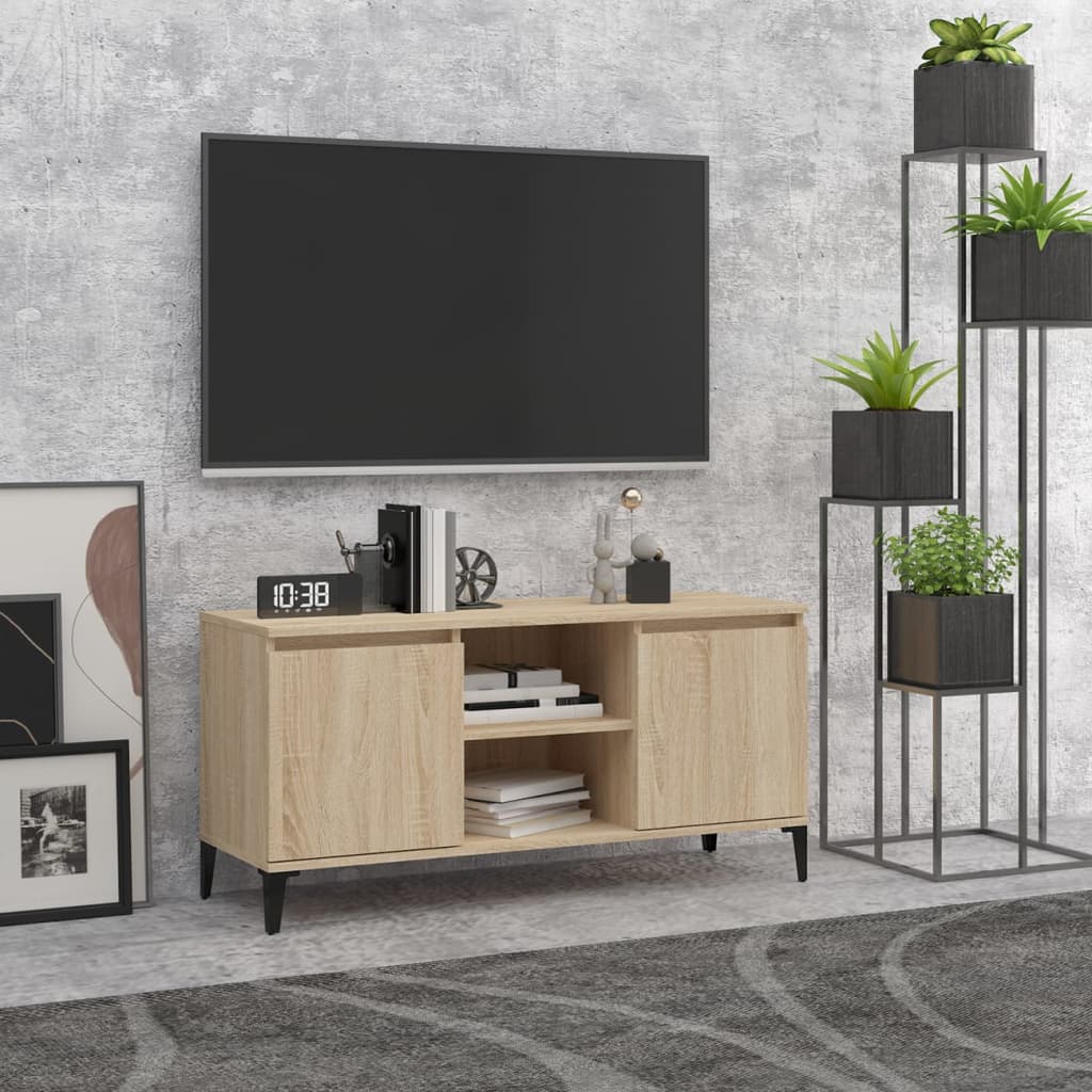 Tv Cabinet With Metal Legs 103.5X35X50 Cm