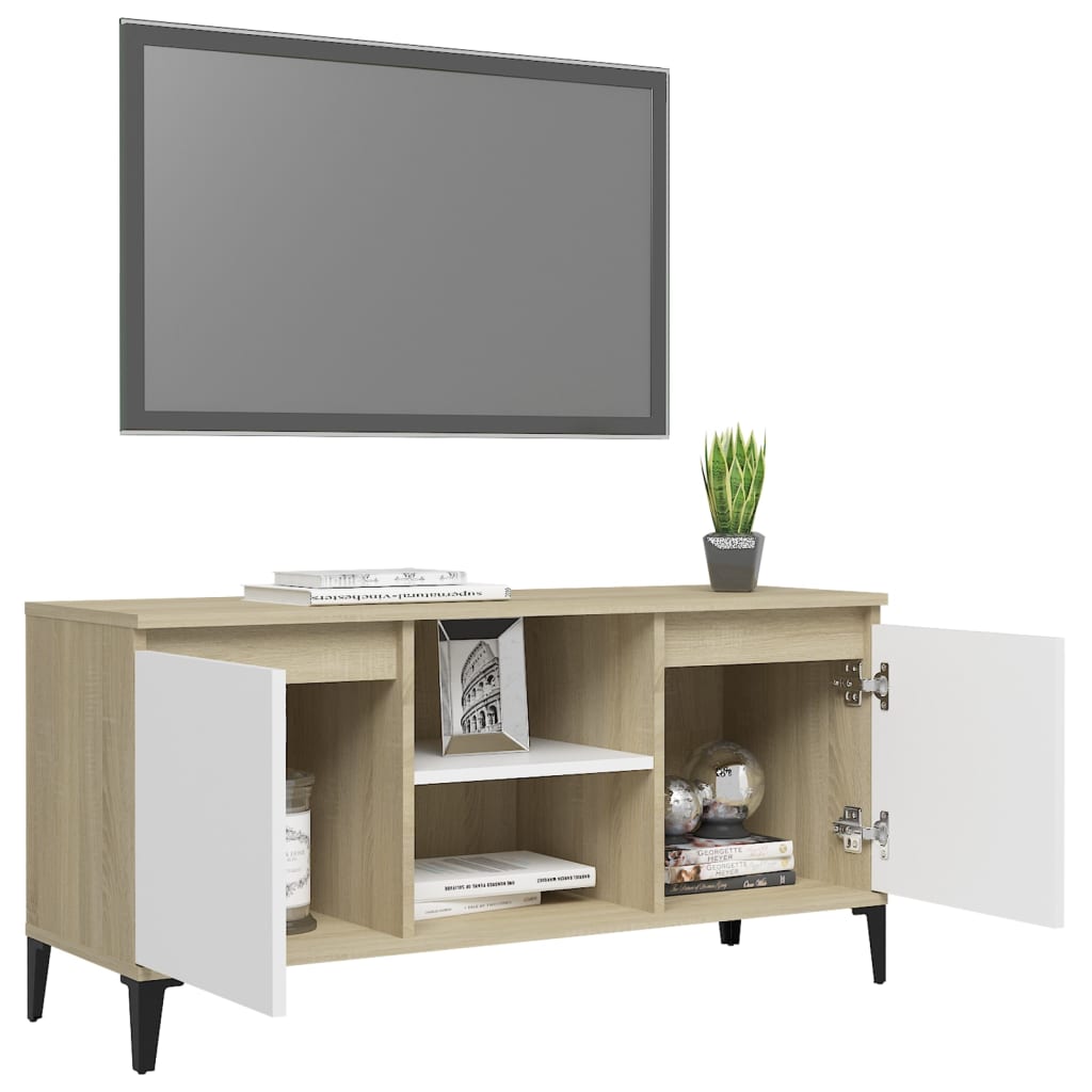 Tv Cabinet With Metal Legs 103.5X35X50 Cm