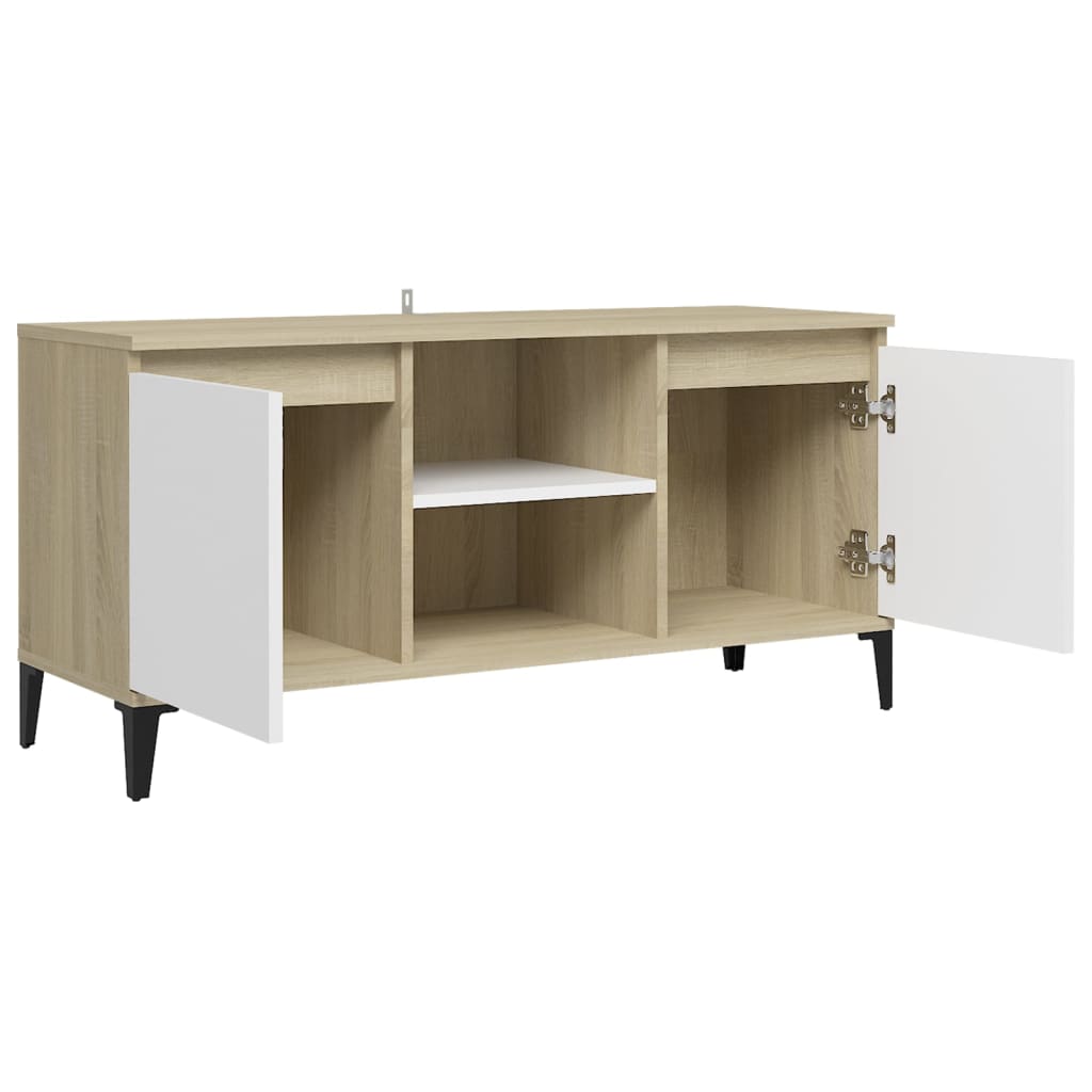 Tv Cabinet With Metal Legs 103.5X35X50 Cm