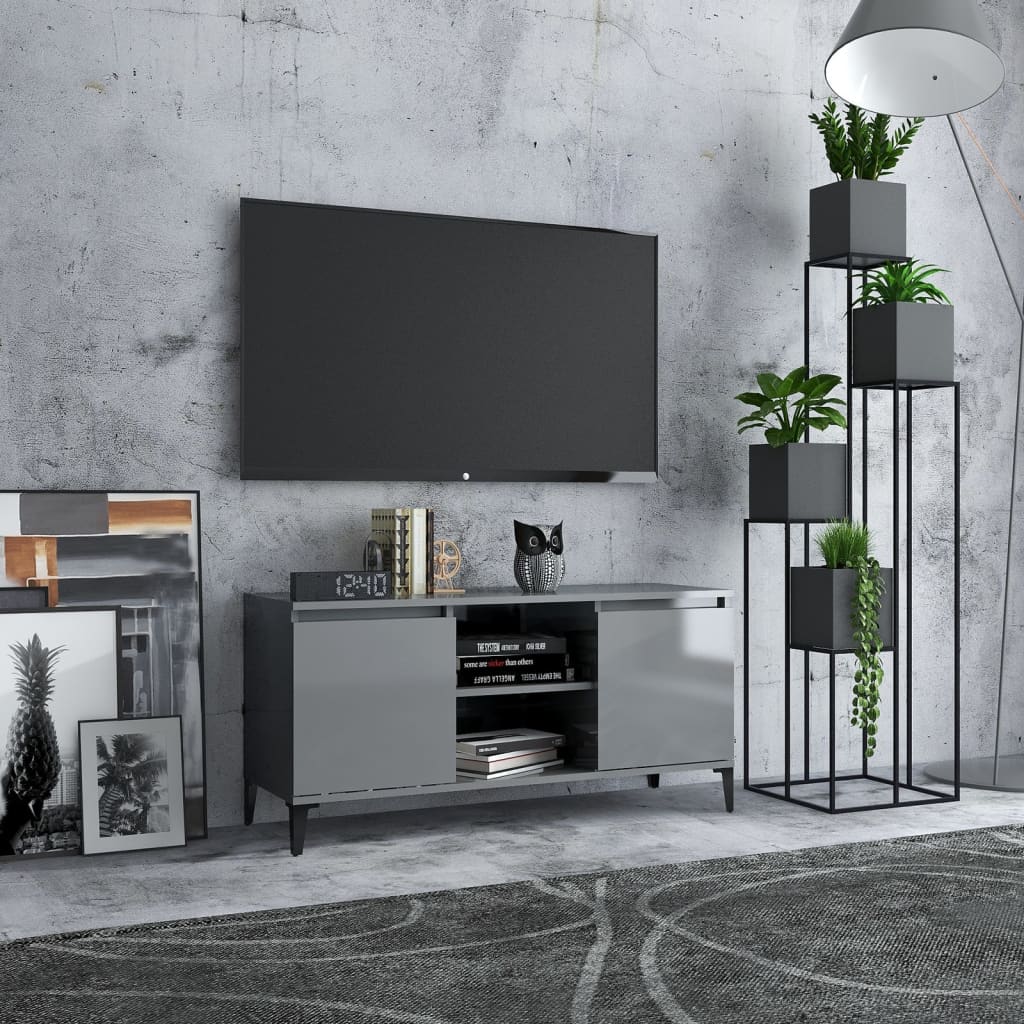Tv Cabinet With Metal Legs 103.5X35X50 Cm
