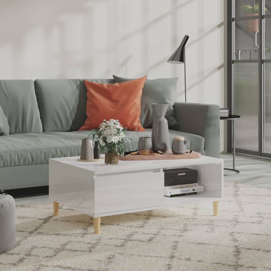 Coffee Table 90X60X35 Cm Engineered Wood