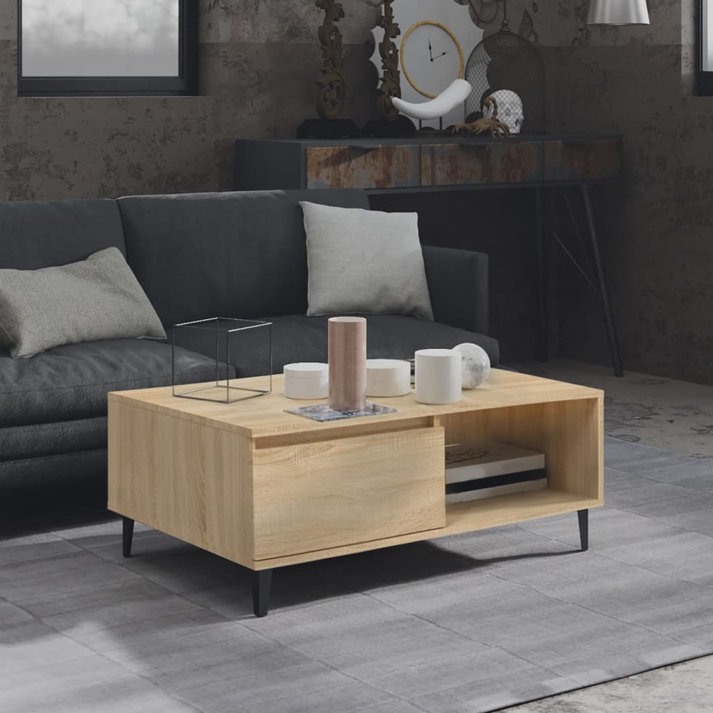 Coffee Table 90X60X35 Cm Engineered Wood