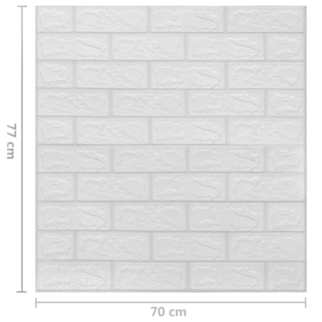 3D Wallpaper Bricks Self-Adhesive 10 Pcs