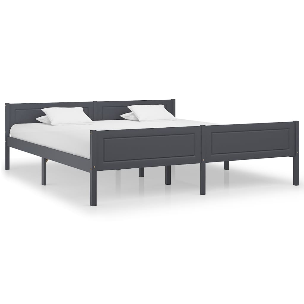 Bed Frame Without Mattress Solid Pinewood