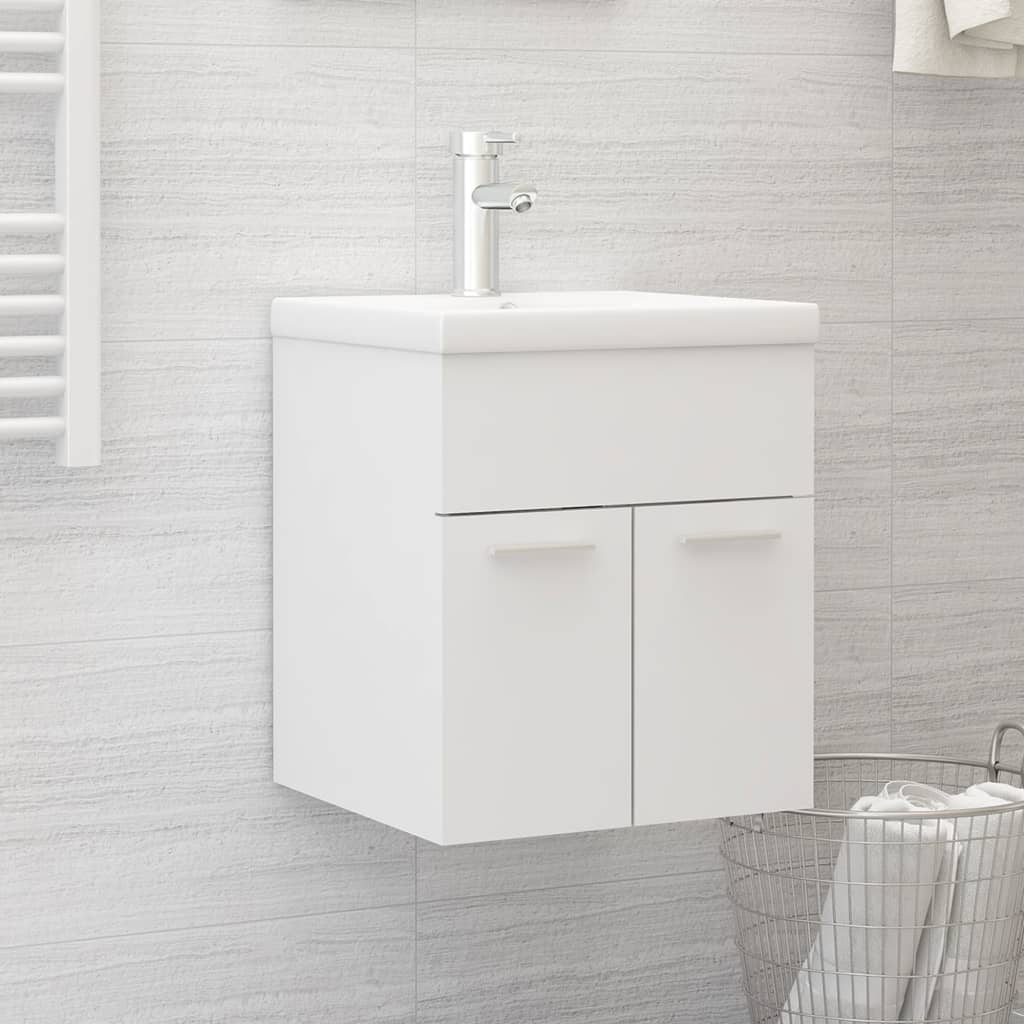 Sink Cabinet With Built-In Basin Engineered Wood