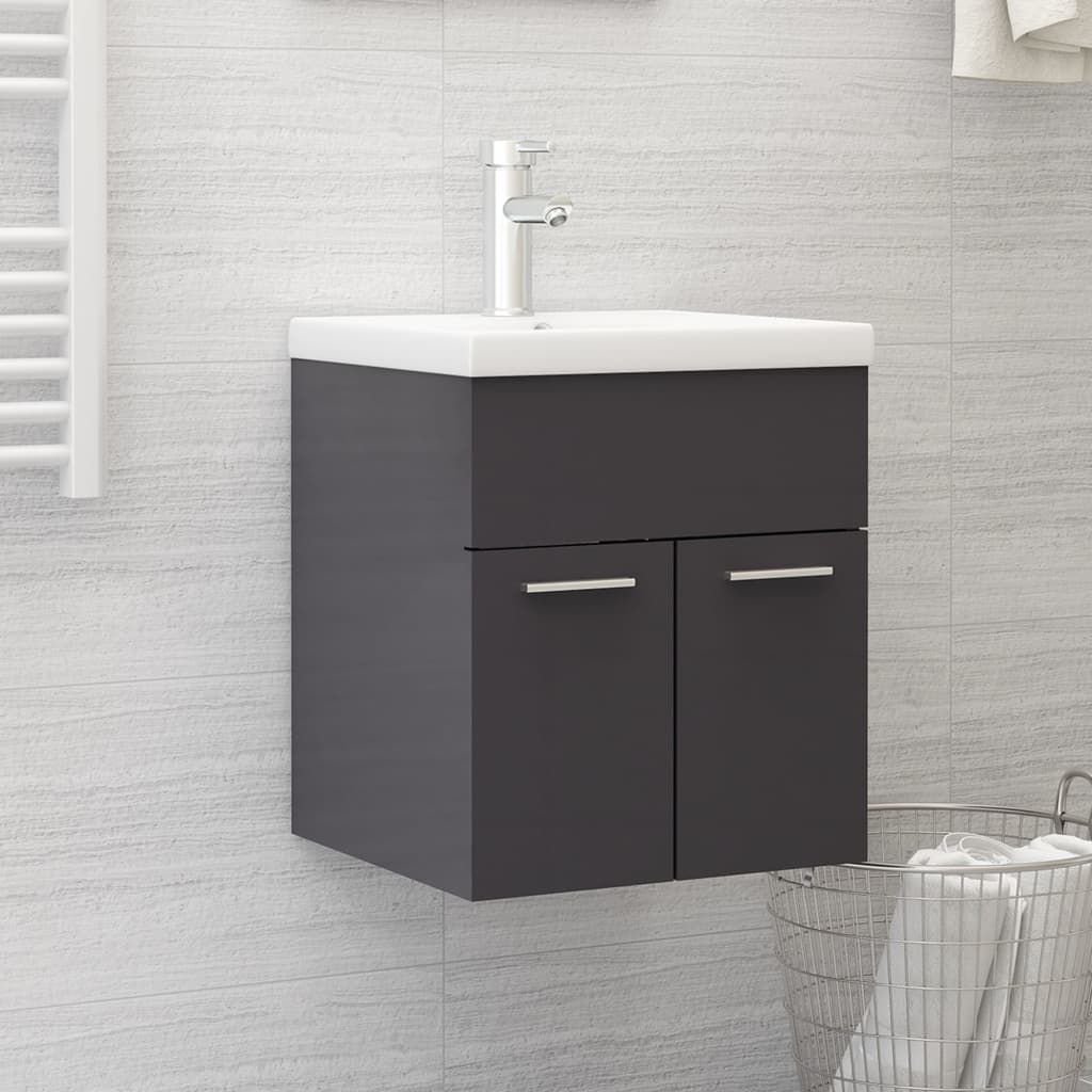 Sink Cabinet With Built-In Basin Engineered Wood