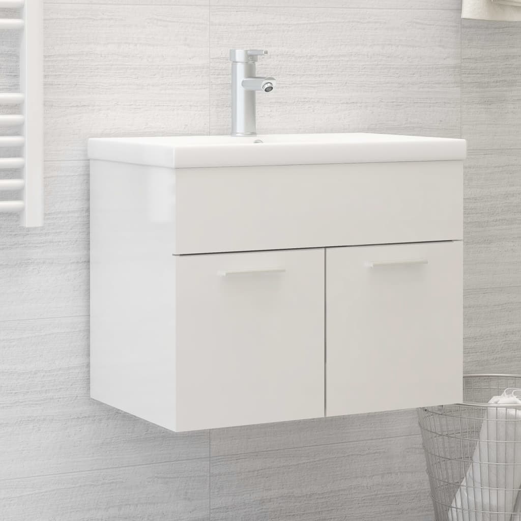 Sink Cabinet With Built-In Basin Engineered Wood