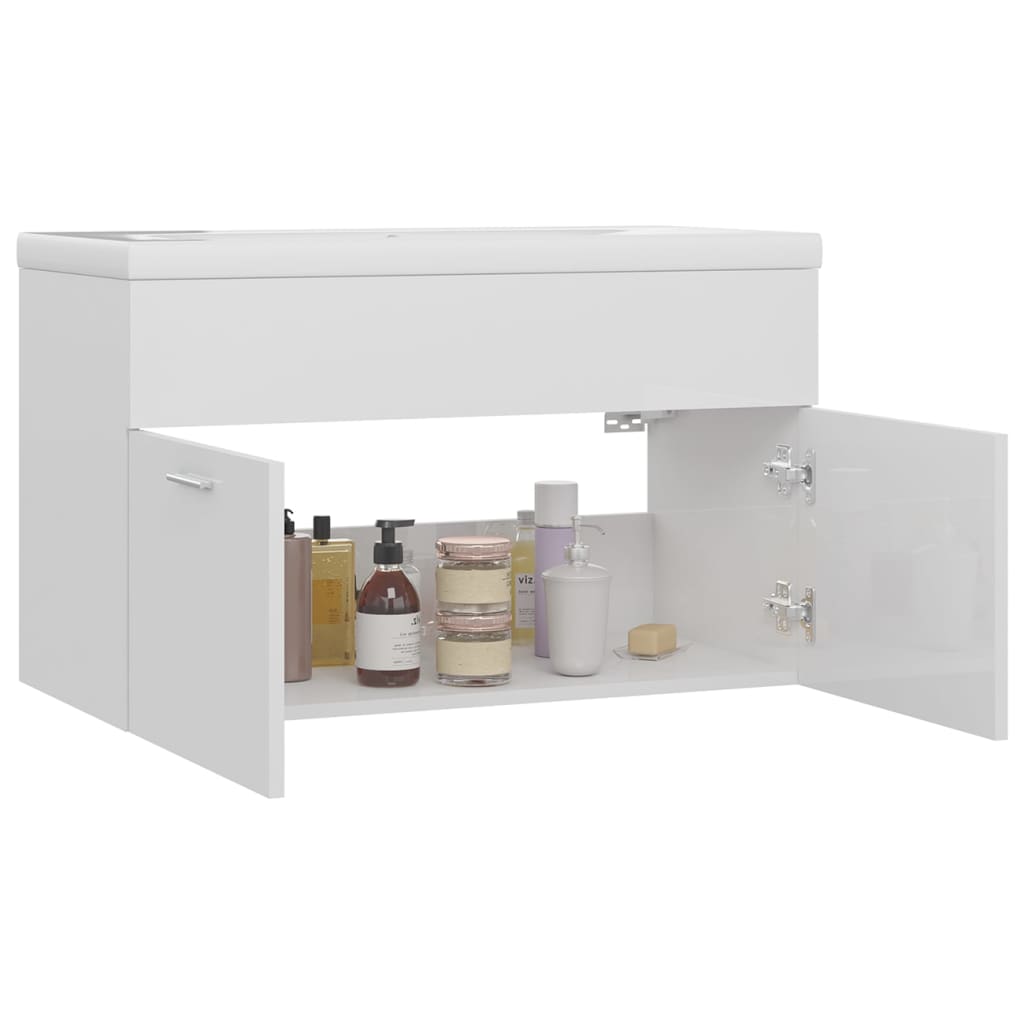 Sink Cabinet With Built-In Basin Engineered Wood