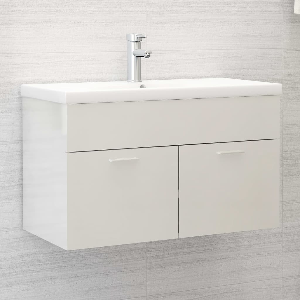 Sink Cabinet With Built-In Basin Engineered Wood