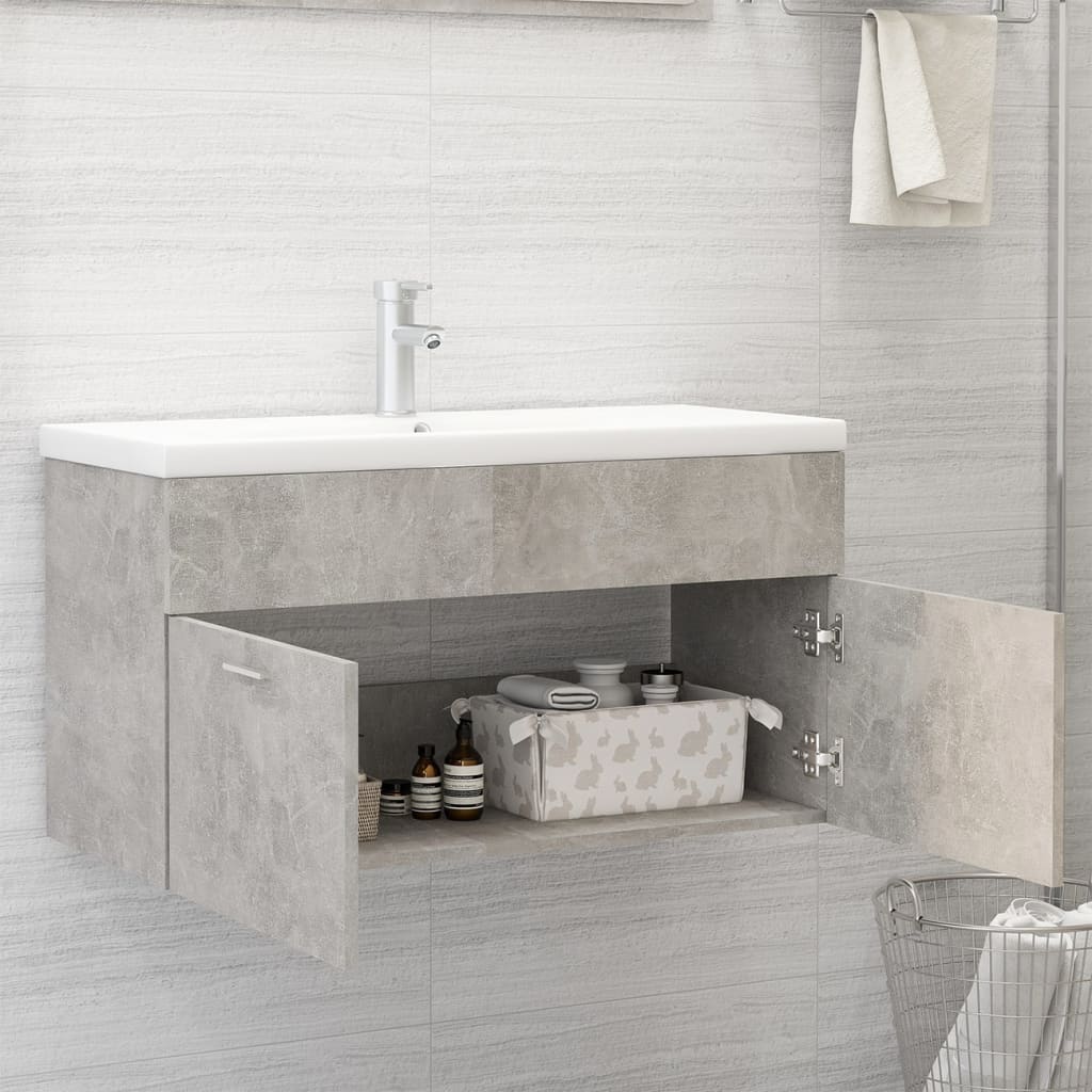 Sink Cabinet With Built-In Basin Engineered Wood
