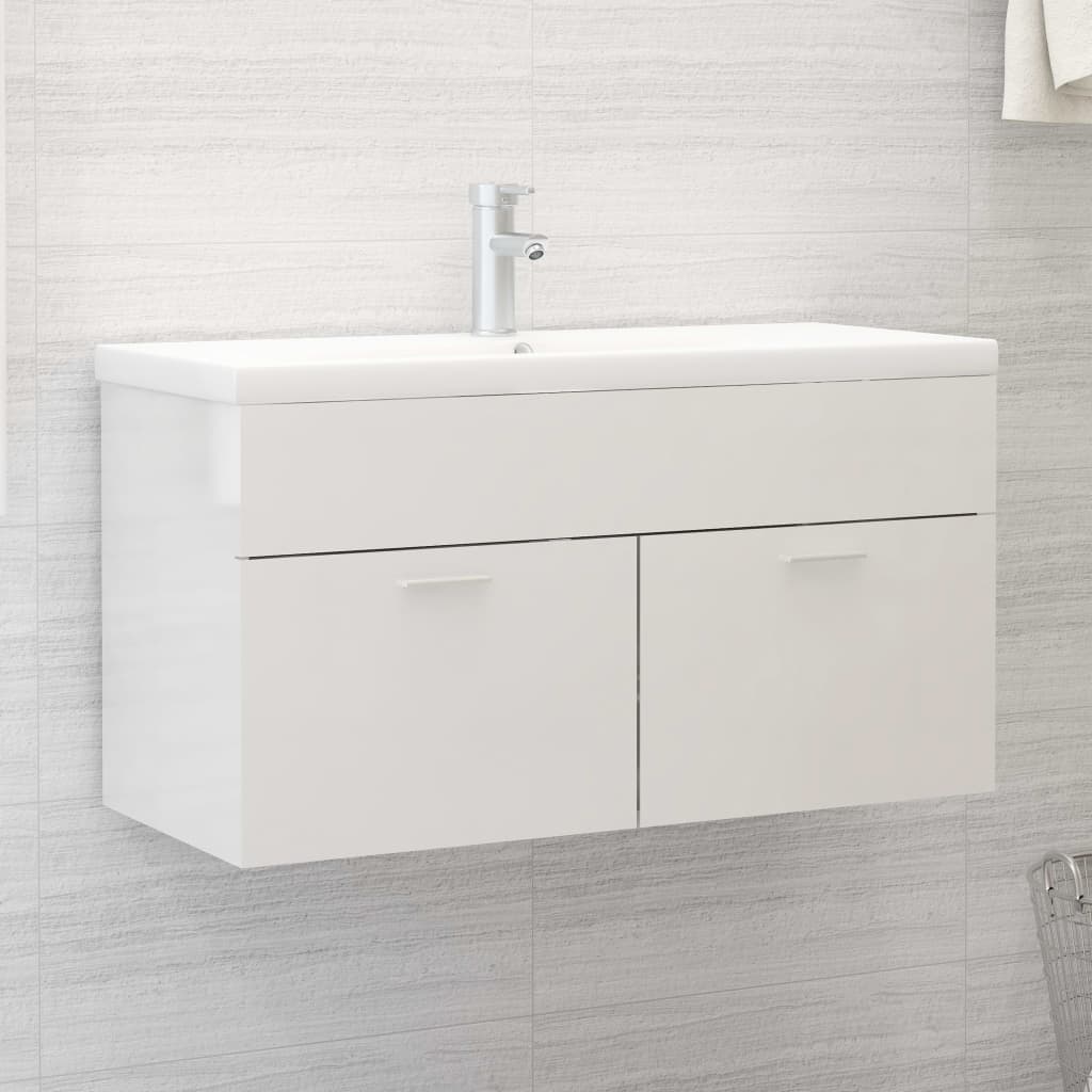 Sink Cabinet With Built-In Basin Engineered Wood