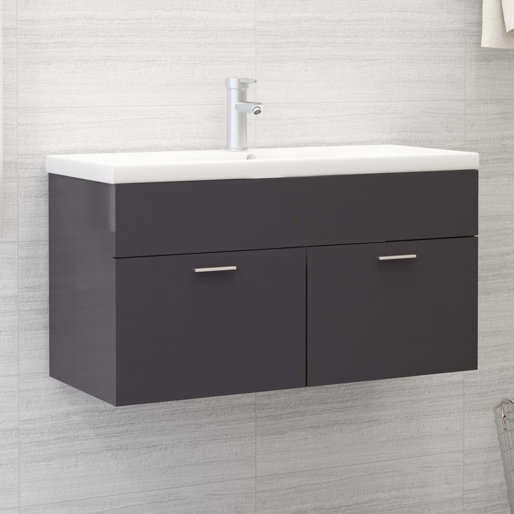 Sink Cabinet With Built-In Basin Engineered Wood