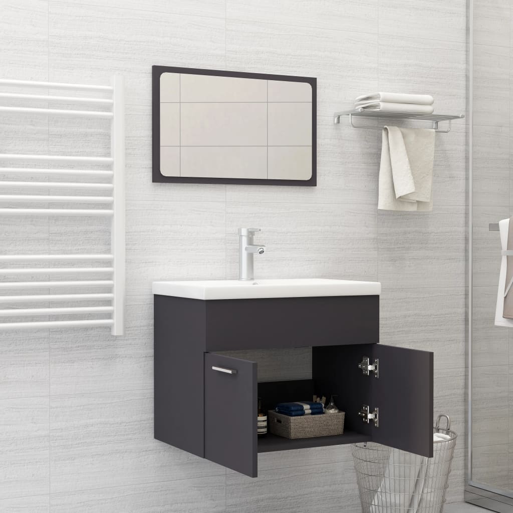 Bathroom Furniture Set Engineered Wood