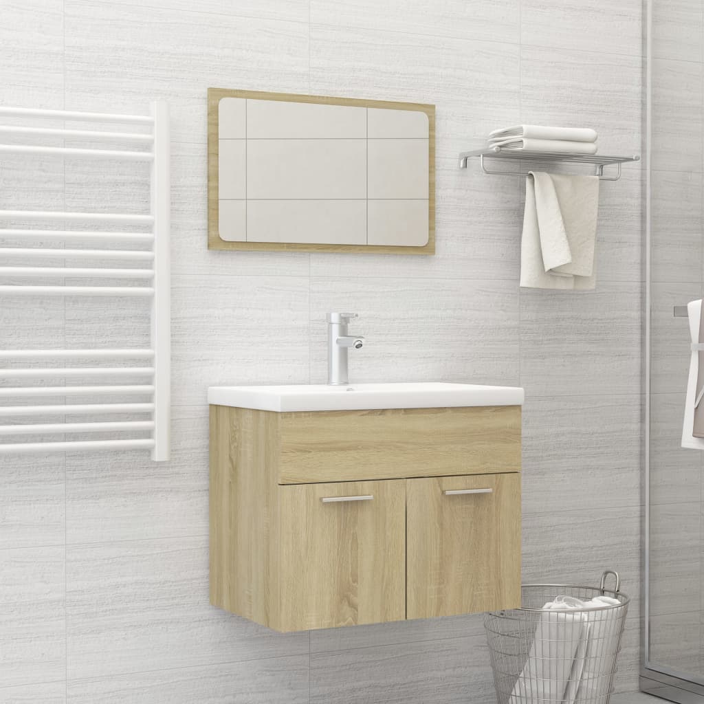 Bathroom Furniture Set Engineered Wood