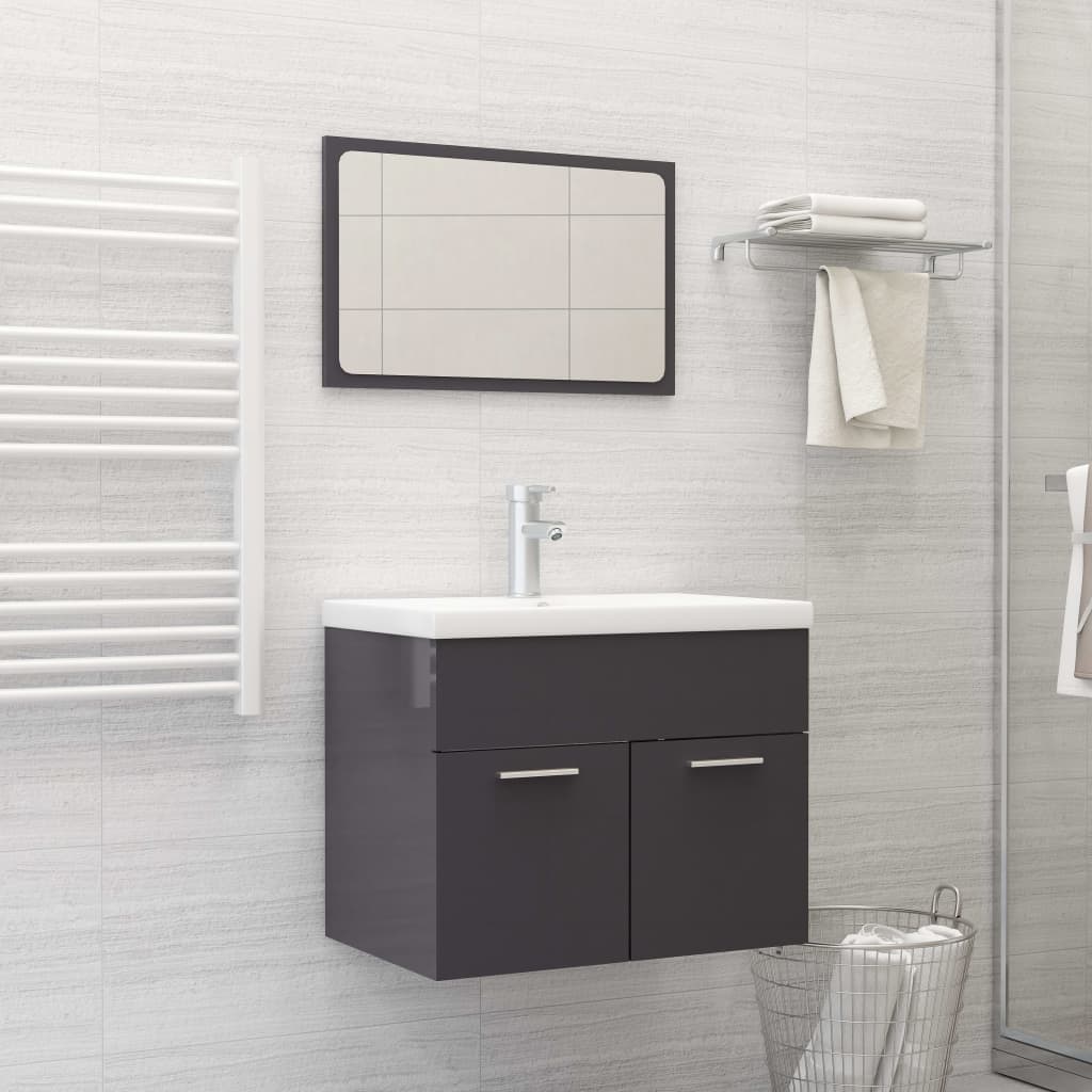Bathroom Furniture Set Engineered Wood