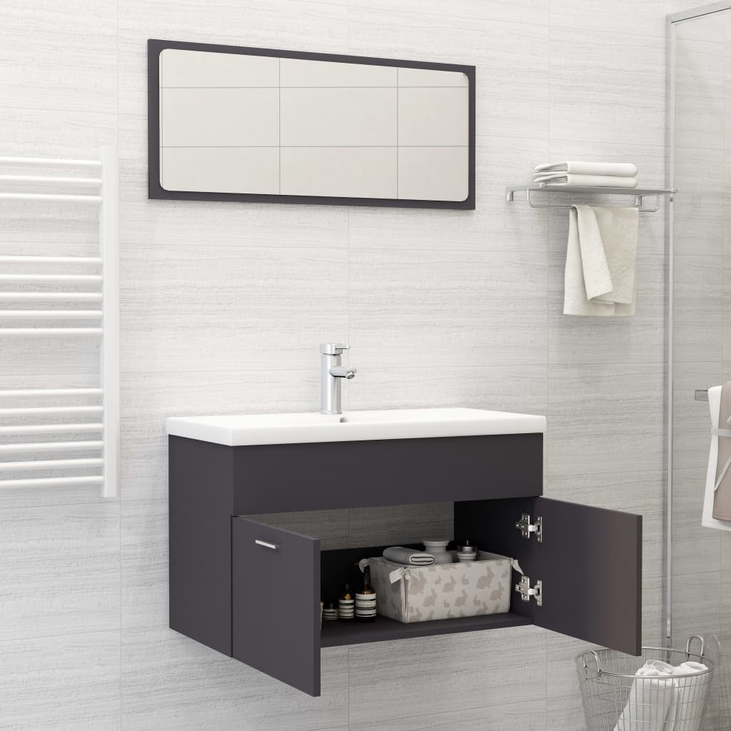 Bathroom Furniture Set Engineered Wood