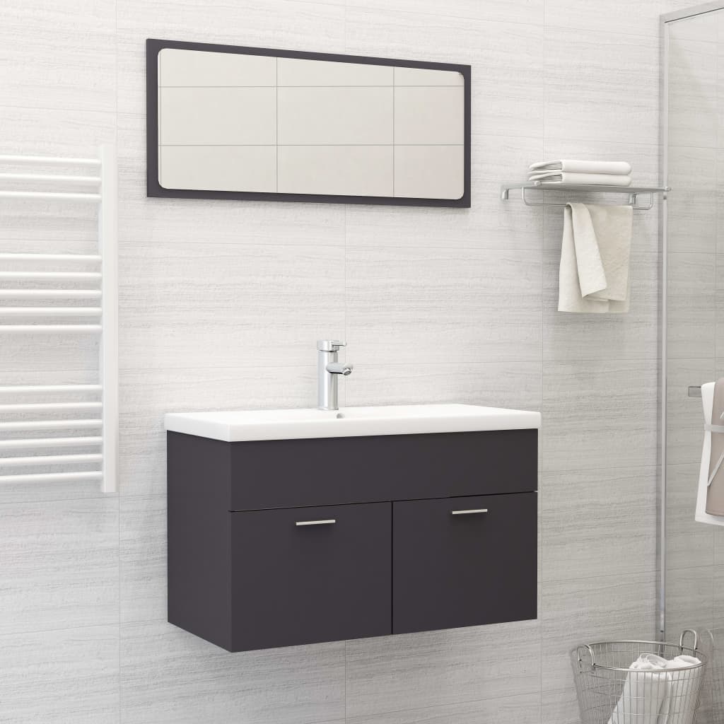 Bathroom Furniture Set Engineered Wood