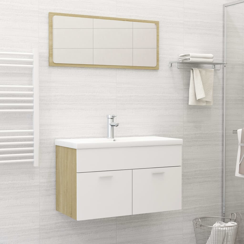 Bathroom Furniture Set Engineered Wood
