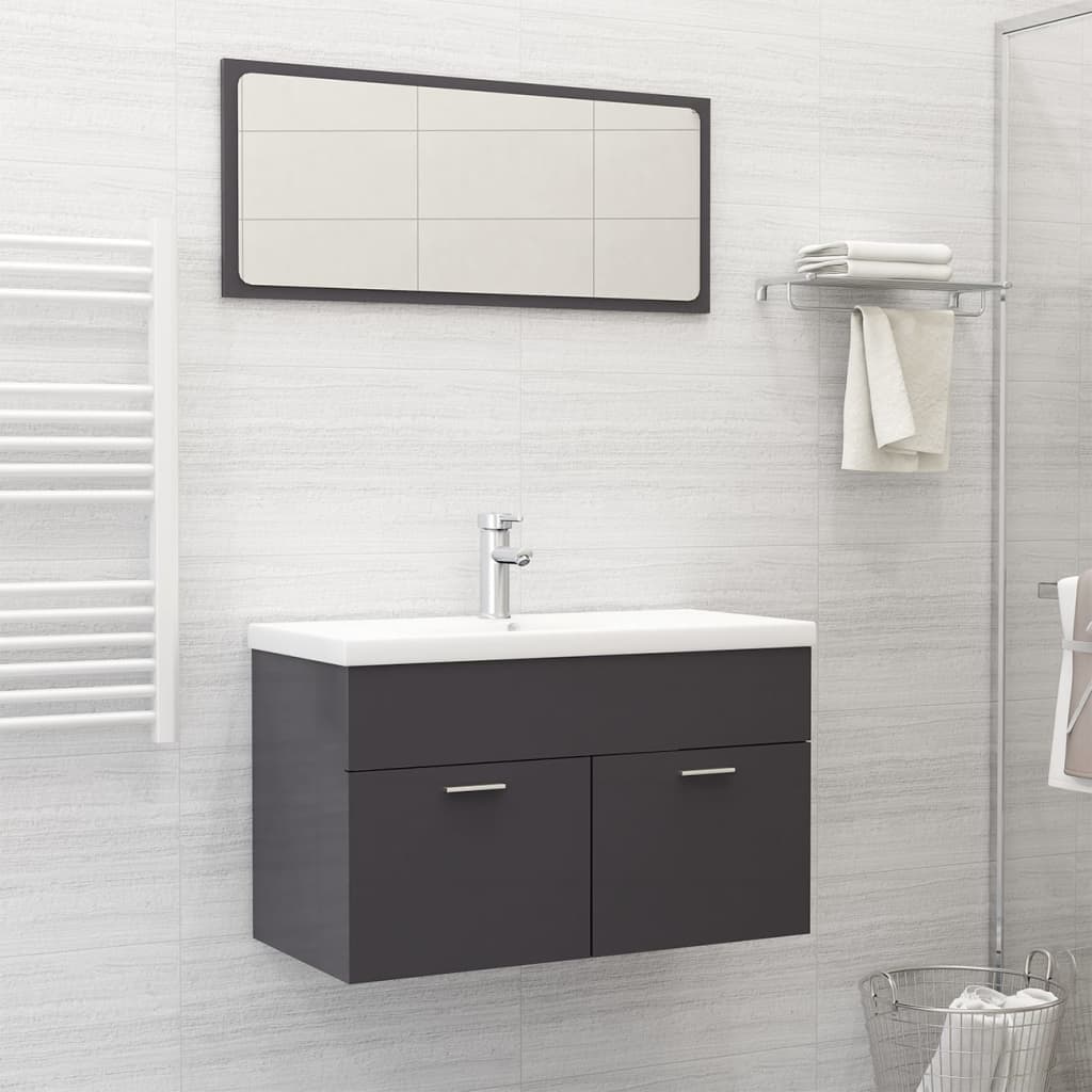 Bathroom Furniture Set Engineered Wood