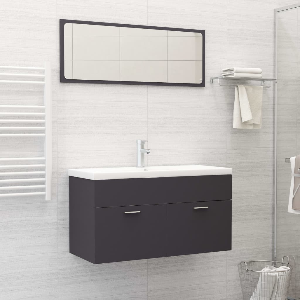 Bathroom Furniture Set Engineered Wood