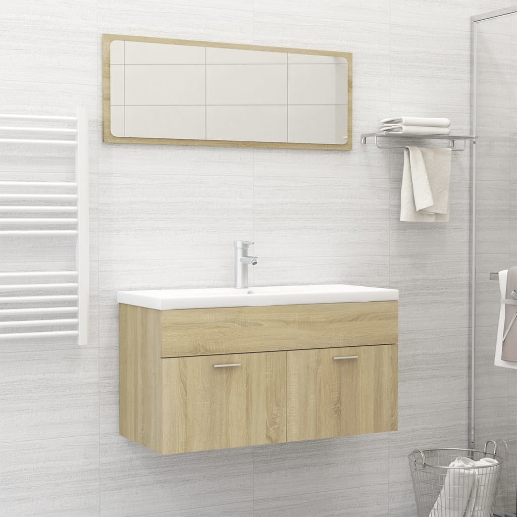 Bathroom Furniture Set Engineered Wood