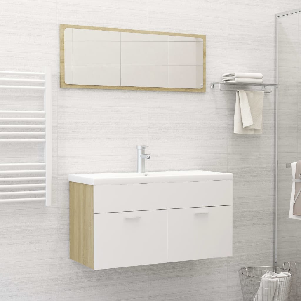 Bathroom Furniture Set Engineered Wood