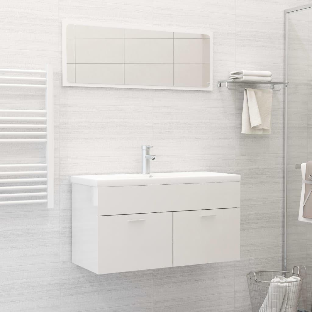 Bathroom Furniture Set Engineered Wood