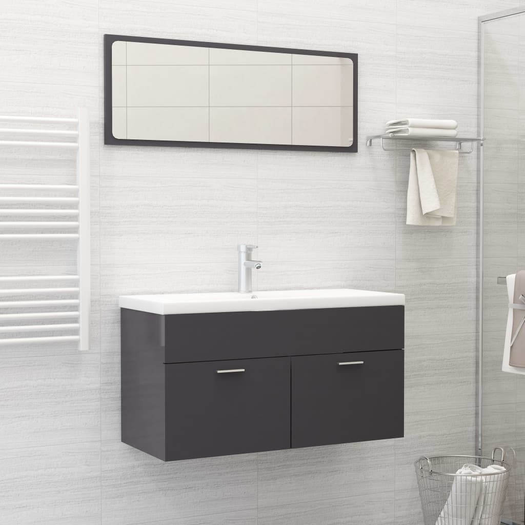Bathroom Furniture Set Engineered Wood