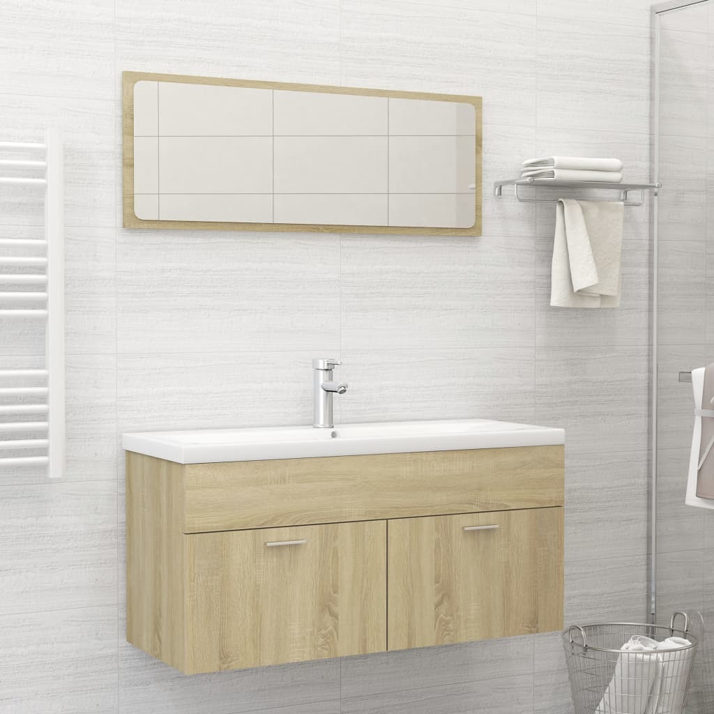 Bathroom Furniture Set Engineered Wood