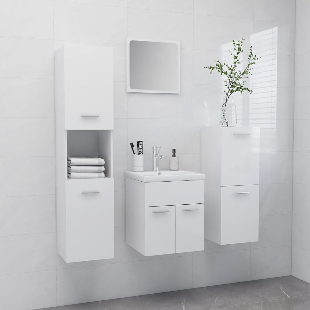 Bathroom Furniture Set Engineered Wood