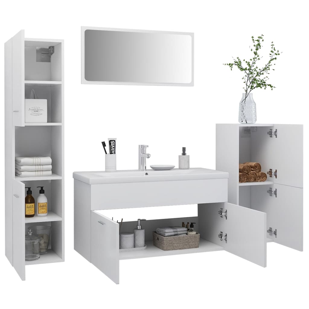 Bathroom Furniture Set Engineered Wood