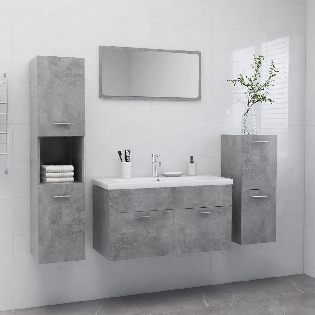 Bathroom Furniture Set Engineered Wood