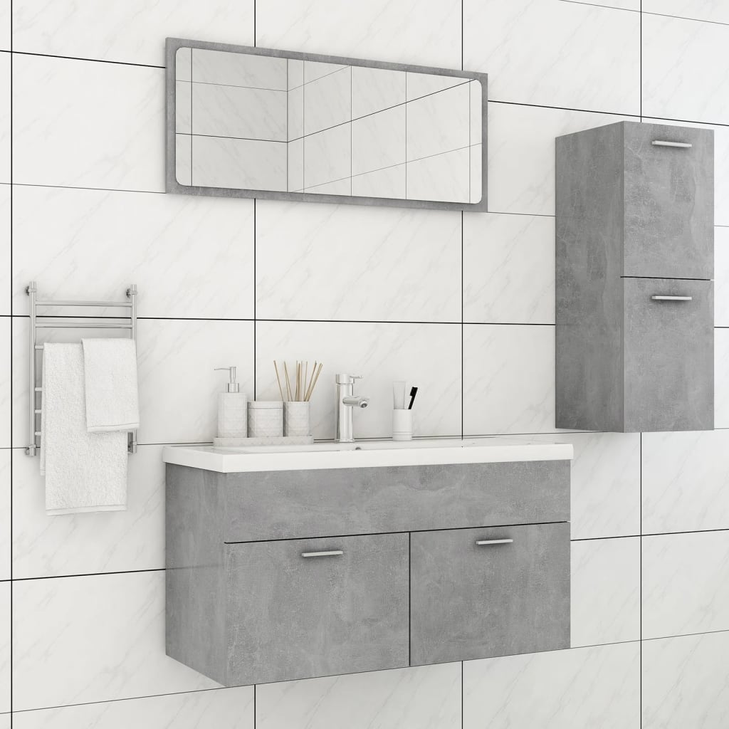 Bathroom Furniture Set Engineered Wood