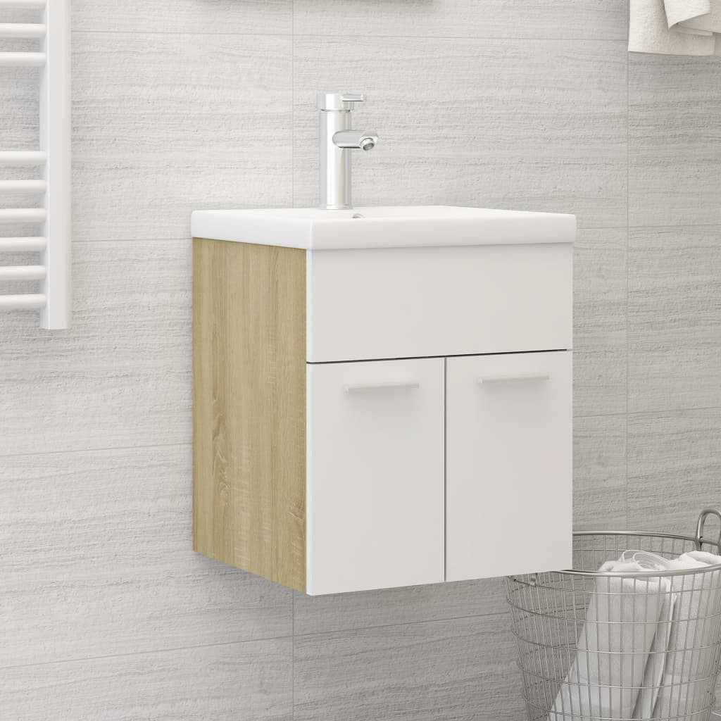 Sink Cabinet With Built-In Basin Engineered Wood